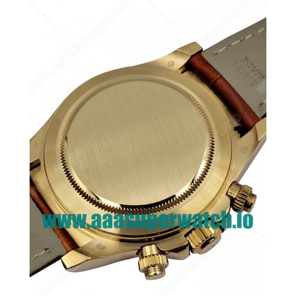 Replica Rolex Cosmograph Daytona 116508 JH Yellow Gold White Dial Swiss Valjoux 7750 Movement