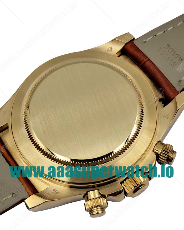 Replica Rolex Cosmograph Daytona 116508 JH Yellow Gold White Dial Swiss Valjoux 7750 Movement