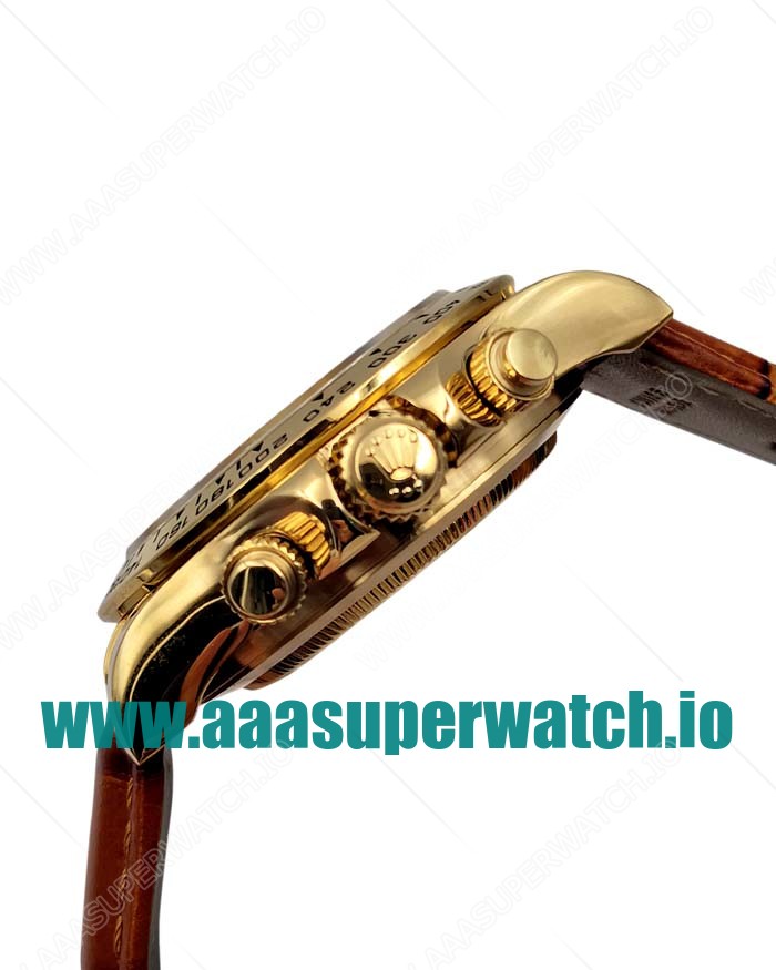 Replica Rolex Cosmograph Daytona 116508 JH Yellow Gold White Dial Swiss Valjoux 7750 Movement