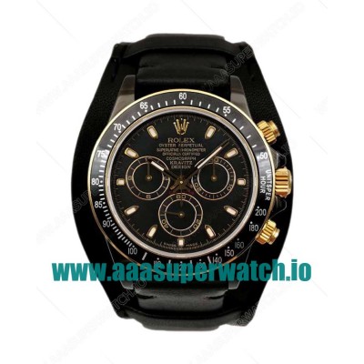 Replica Rolex Daytona Cosmograph Kravitz Design LK 01 RL Ceramic Black Dial Swiss 4130 Run 6@SEC