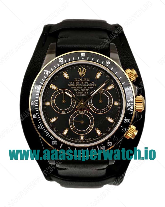 Replica Rolex Daytona Cosmograph Kravitz Design LK 01 RL Ceramic Black Dial Swiss 4130 Run 6@SEC
