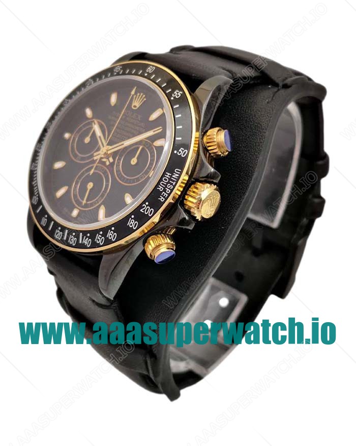 Replica Rolex Daytona Cosmograph Kravitz Design LK 01 RL Ceramic Black Dial Swiss 4130 Run 6@SEC