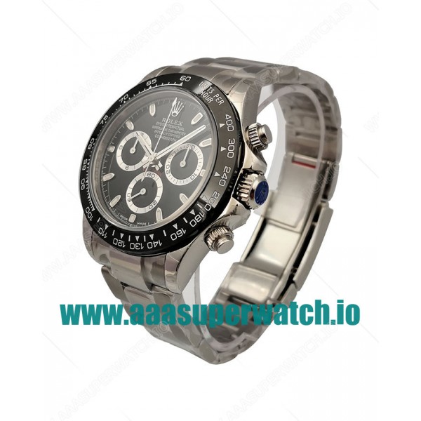 Replica Rolex Daytona Cosmograph 116500LN N Stainless Steel Black Dial Swiss 4130 Run 6@SEC