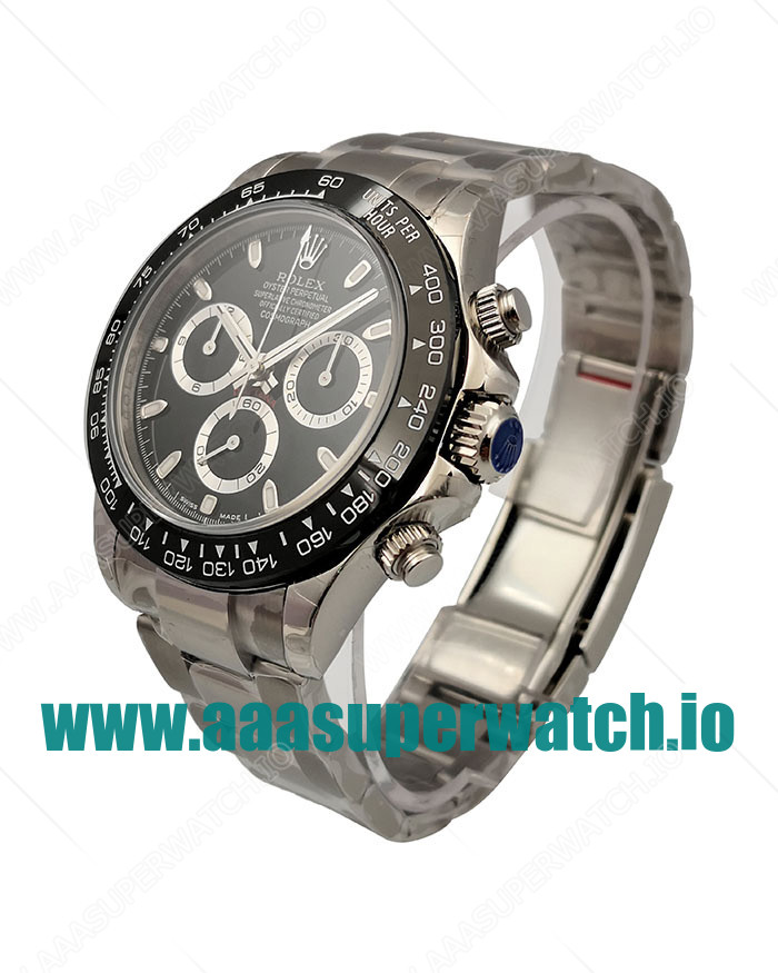 Replica Rolex Daytona Cosmograph 116500LN N Stainless Steel Black Dial Swiss 4130 Run 6@SEC