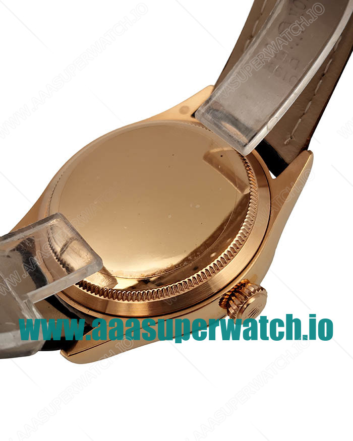 Replica Rolex Cellini Date 50515 VF Rose Gold White Dial Dial Swiss 3165