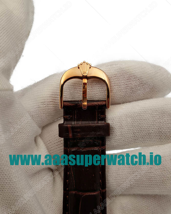Replica Rolex Cellini Date 50515 VF Rose Gold White Dial Dial Swiss 3165