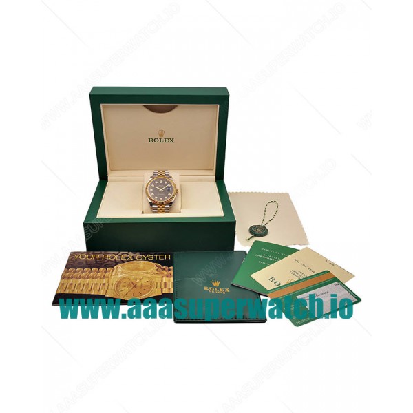 Replica Rolex Datejust II 116333 41MM EW Stainless Steel & Yellow Gold Black Dial Swiss 3235