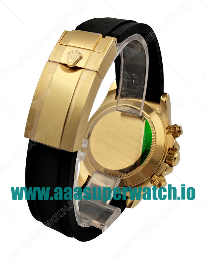 Replica Rolex Daytona Cosmograph 116518LN JH Yellow Gold Black Dial Swiss 4130 Run 6@SEC