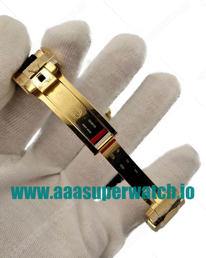 Replica Rolex Daytona Cosmograph 116518LN JH Yellow Gold Black Dial Swiss 4130 Run 6@SEC