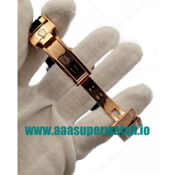 Replica Rolex Yacht-Master 40 116655 AR Rose Gold Black Dial Swiss 3135
