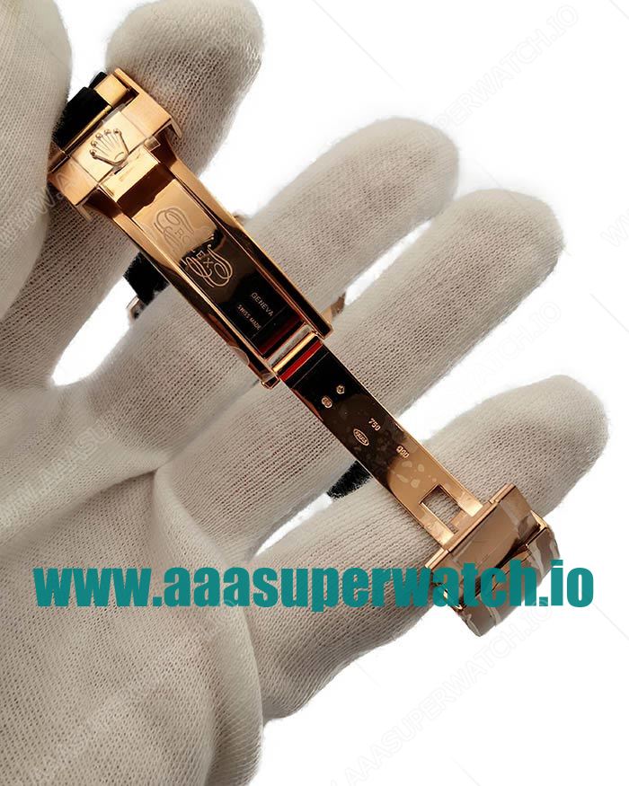 Replica Rolex Yacht-Master 40 116655 AR Rose Gold Black Dial Swiss 3135