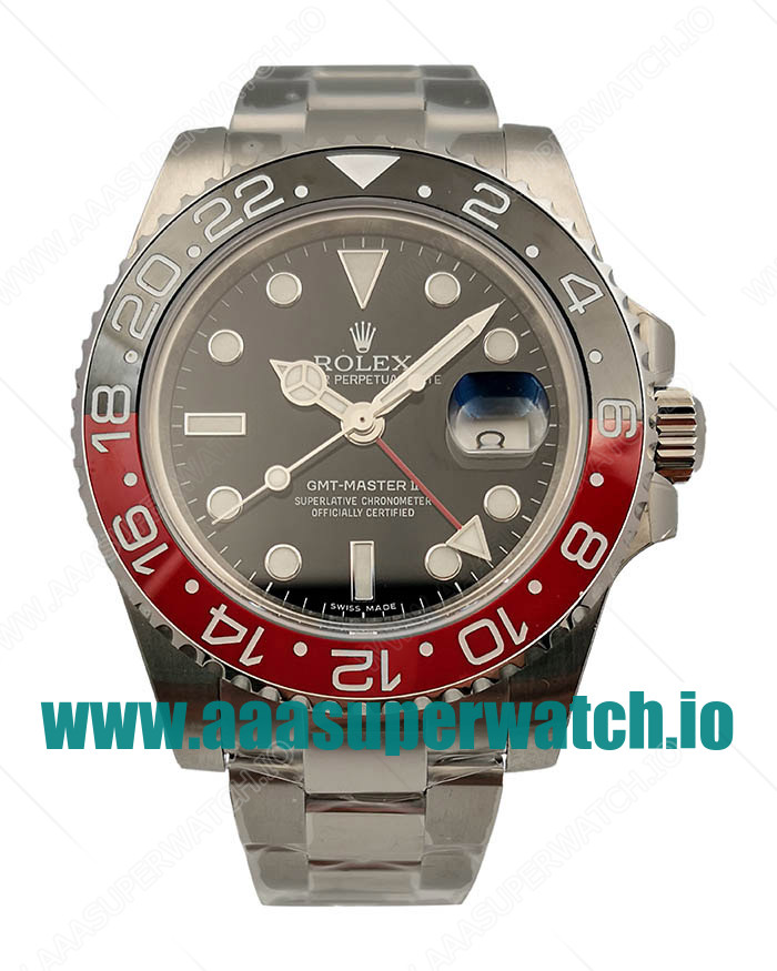 Replica Rolex GMT-Master II 116710BLNR UR Stainless Steel Black Dial Swiss 2836-2