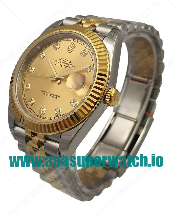 Replica Rolex Datejust II 116333 41MM EW Stainless Steel & Yellow Gold Champagne Dial Swiss 3136