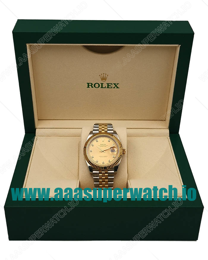 Replica Rolex Datejust II 116333 41MM EW Stainless Steel & Yellow Gold Champagne Dial Swiss 3136