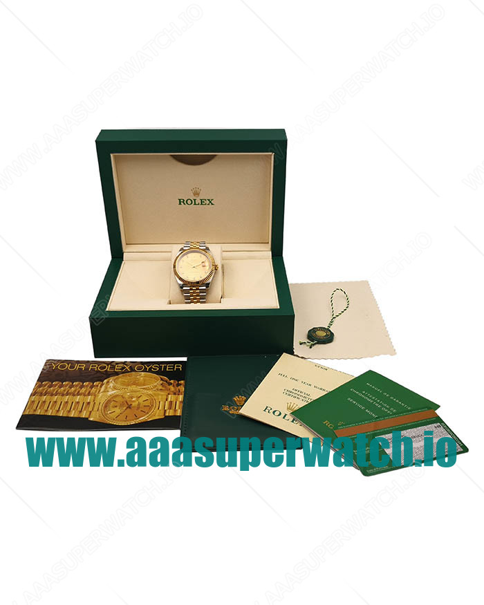 Replica Rolex Datejust II 116333 41MM EW Stainless Steel & Yellow Gold Champagne Dial Swiss 3136