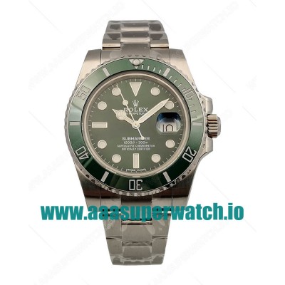 Replica Rolex Submariner Date 116610LV 2018 N V9S Stainless Steel 904L Green Dial Swiss 3135