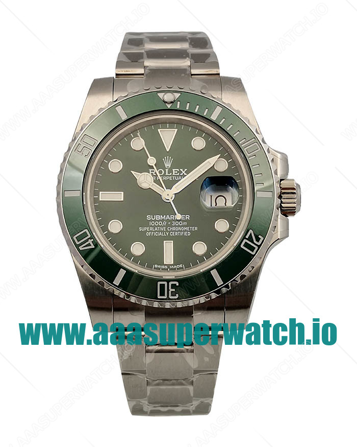 Replica Rolex Submariner Date 116610LV 2018 N V9S Stainless Steel 904L Green Dial Swiss 3135