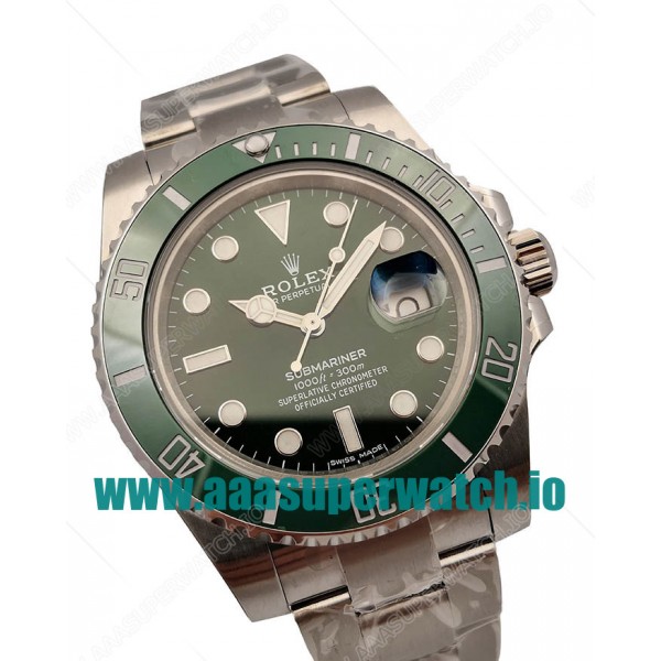 Replica Rolex Submariner Date 116610LV 2018 N V9S Stainless Steel 904L Green Dial Swiss 3135
