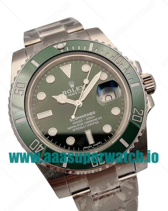 Replica Rolex Submariner Date 116610LV 2018 N V9S Stainless Steel 904L Green Dial Swiss 3135
