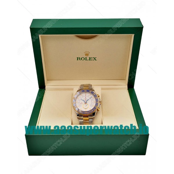  Replica Rolex Yacht-Master II 116681 V5 Stainless Steel & Yellow Gold White Dial Swiss 7750