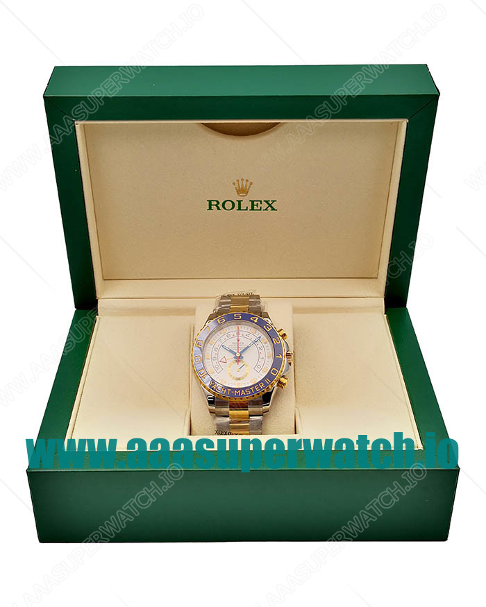  Replica Rolex Yacht-Master II 116681 V5 Stainless Steel & Yellow Gold White Dial Swiss 7750