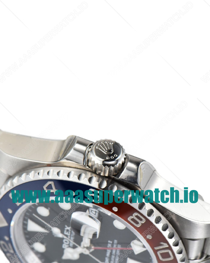 Replica Rolex GMT-Master II 126710BLRO C Factory Stainless Steel Black Dial Swiss 3186