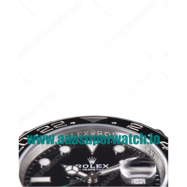 Replica Rolex GMT-Master II 116710LN C Factory Stainless Steel Black Dial Swiss 3186