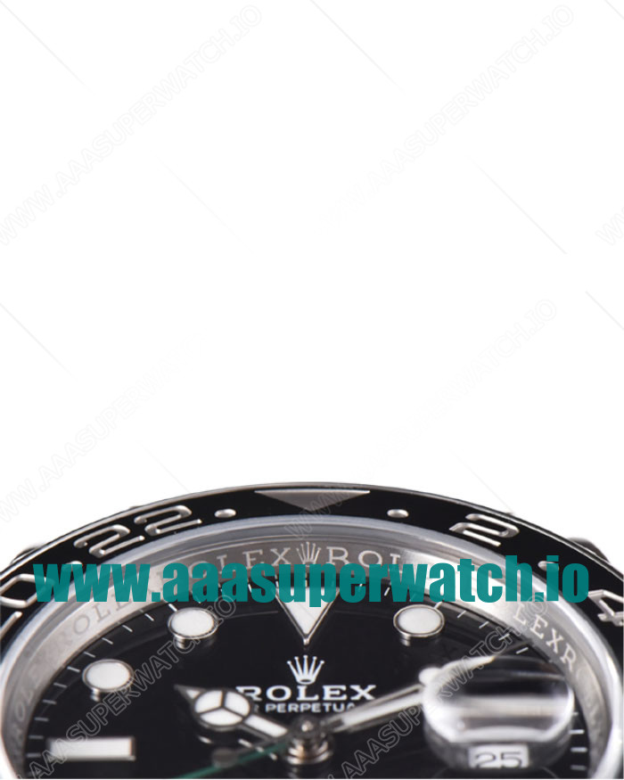 Replica Rolex GMT-Master II 116710LN C Factory Stainless Steel Black Dial Swiss 3186
