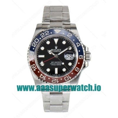 Replica Rolex GMT-Master II 126710BLRO C Factory Stainless Steel Black Dial Swiss 2836-2