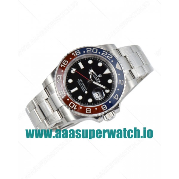 Replica Rolex GMT-Master II 126710BLRO C Factory Stainless Steel Black Dial Swiss 2836-2