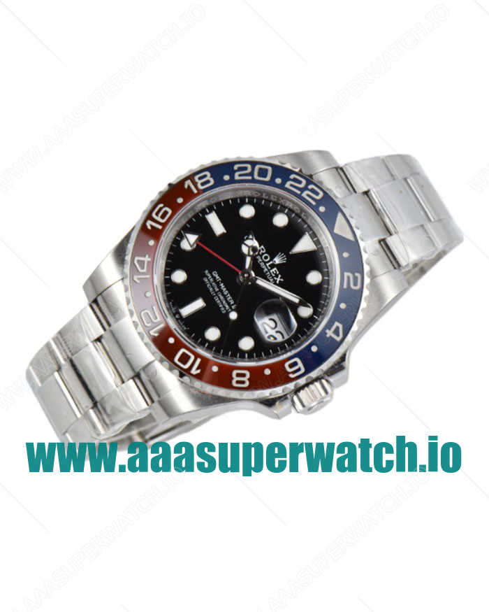 Replica Rolex GMT-Master II 126710BLRO C Factory Stainless Steel Black Dial Swiss 2836-2