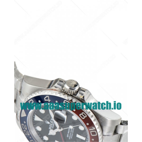 Replica Rolex GMT-Master II 126710BLRO C Factory Stainless Steel Black Dial Swiss 2836-2