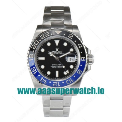 Replica Rolex GMT-Master II 126710BLNR C Factory Stainless Steel Black Dial Swiss 3186 
