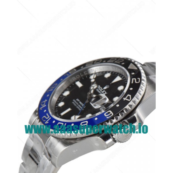 Replica Rolex GMT-Master II 126710BLNR C Factory Stainless Steel Black Dial Swiss 3186 