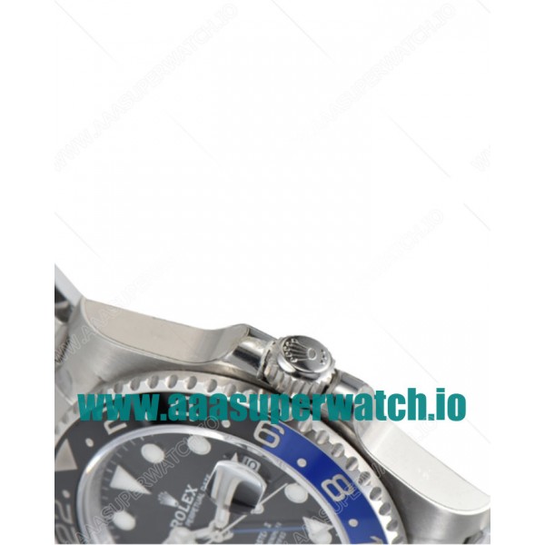 Replica Rolex GMT-Master II 126710BLNR C Factory Stainless Steel Black Dial Swiss 3186 