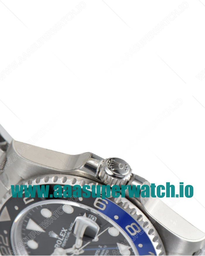 Replica Rolex GMT-Master II 126710BLNR C Factory Stainless Steel Black Dial Swiss 3186 