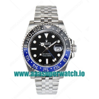 Replica Rolex GMT-Master II 126710BLNR C Factory Stainless Steel Black Dial Swiss 3186 