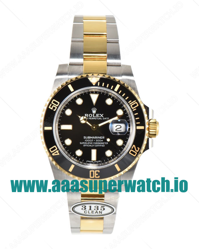 Replica Rolex Submariner 116613LN C Factory Stainless Steel & Gold Black Dial Swiss 3135