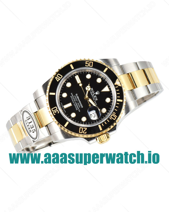 Replica Rolex Submariner 116613LN C Factory Stainless Steel & Gold Black Dial Swiss 3135