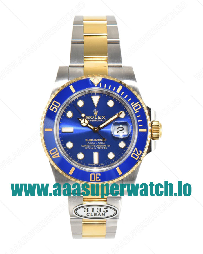 Replica Rolex Submariner 116613LB C Factory Stainless Steel & Gold Blue Dial Swiss 3135