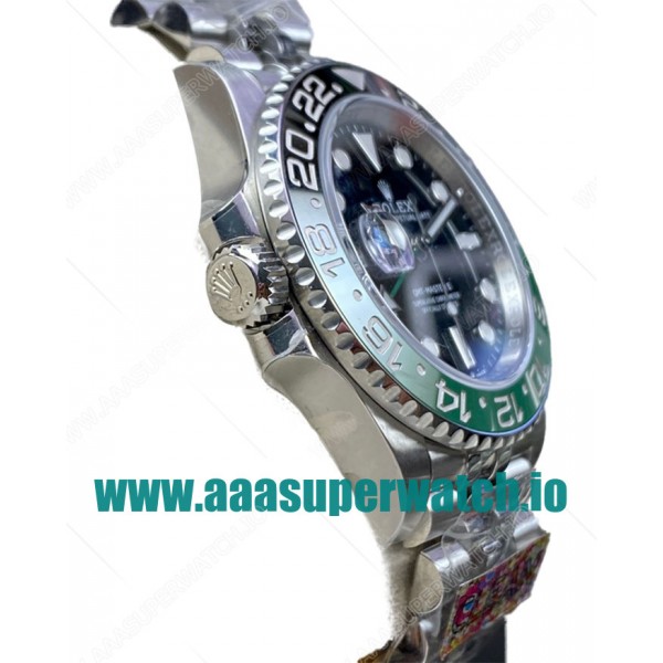 Replica Rolex GMT-Master II 126720VTNR C Factory Stainless Steel Black Dial Swiss 3186