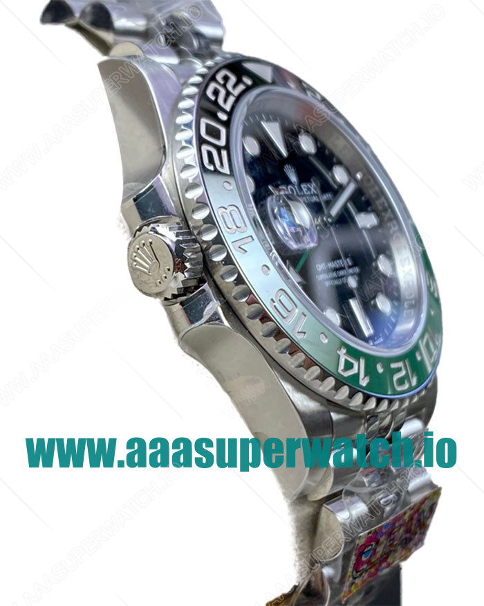 Replica Rolex GMT-Master II 126720VTNR C Factory Stainless Steel Black Dial Swiss 3186