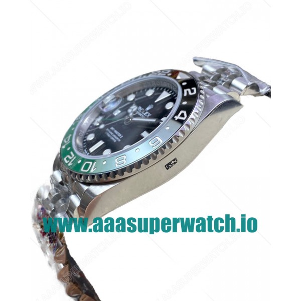 Replica Rolex GMT-Master II 126720VTNR C Factory Stainless Steel Black Dial Swiss 3186