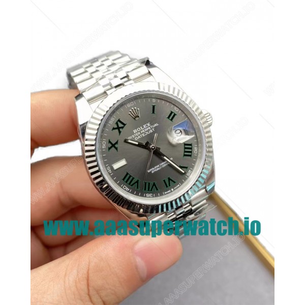 Replica Rolex Datejust 126334 C Factory Stainless Steel Grey Dial Swiss 3235