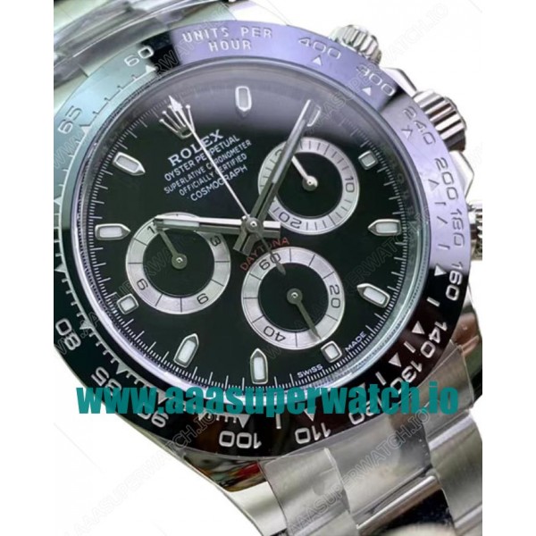Replica Rolex Daytona 116500LN C Factory Stainless Steel Black Dial Swiss 4130