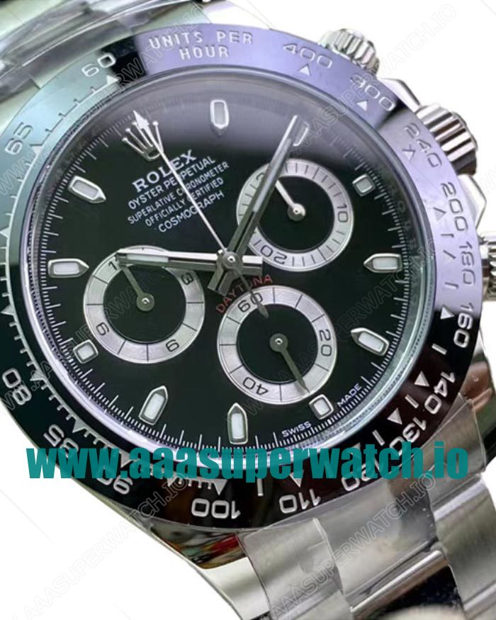 Replica Rolex Daytona 116500LN C Factory Stainless Steel Black Dial Swiss 4130