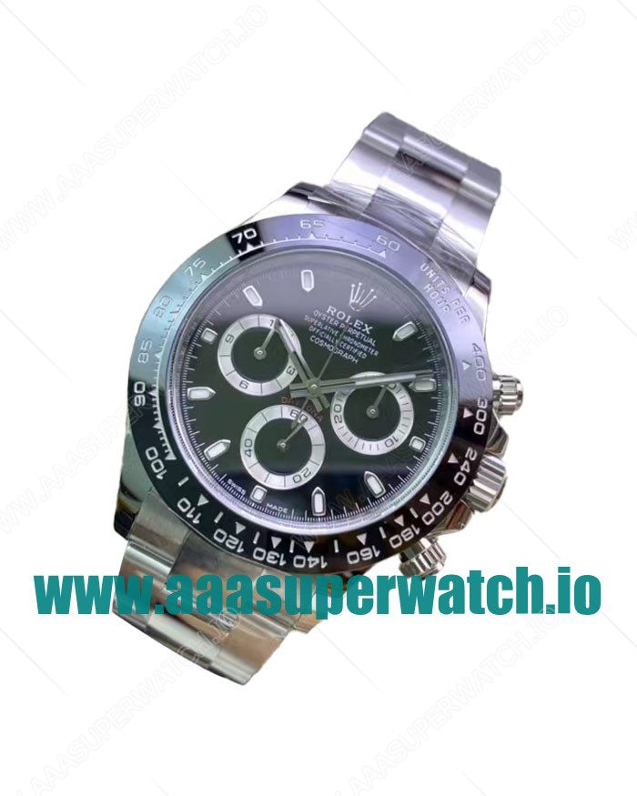 Replica Rolex Daytona 116500LN C Factory Stainless Steel Black Dial Swiss 4130