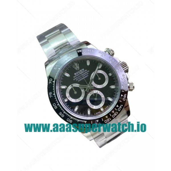Replica Rolex Daytona 116500LN C Factory Stainless Steel Black Dial Swiss 4130