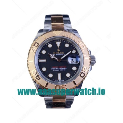 Replica Rolex Yacht-Master 126621 C Factory Stainless steel & Rose Gold Black Dial Swiss 3186