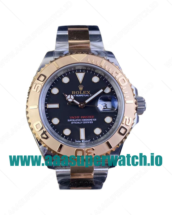 Replica Rolex Yacht-Master 126621 C Factory Stainless steel & Rose Gold Black Dial Swiss 3186